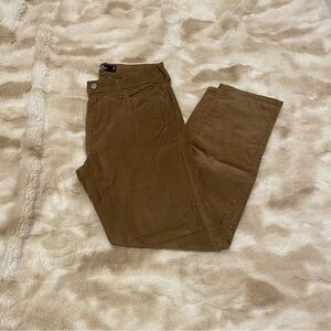 HOLLISTER BROWN CORDUROY 90’S SLIM  MENS PANTS HOLLISTER EPIC FLEX S29x30